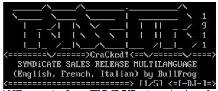 Razor 1911 ASCII-logo (1990s)